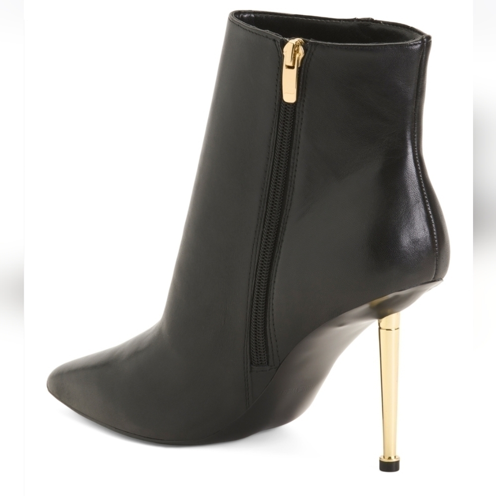 NINE West Leather High Heel Dress Booties - Picture 2 of 10